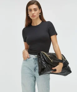 EMILY fitted T-shirt - black