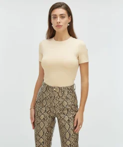 EMILY fitted T-shirt - ecru