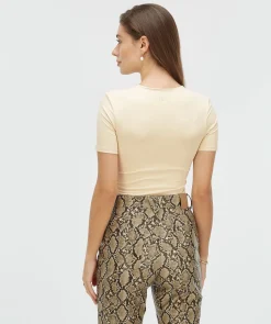 EMILY fitted T-shirt - ecru
