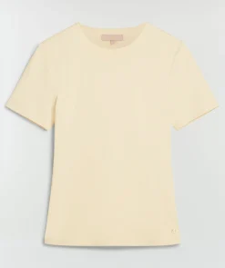 EMILY fitted T-shirt - ecru