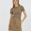 EMILY fitted T-shirt - mink