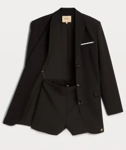 ESTRELLA oversized blazerjurk met short - black