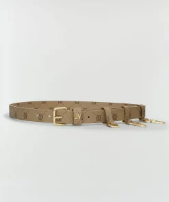 EVAI riem met logoprint - mink