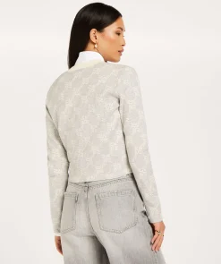 EVERLY slim fit vest met logoprint - grey melange