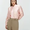 FABIENNE bomber jacket met lurex - pinkaboo