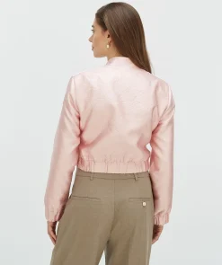 FABIENNE bomber jacket met lurex - pinkaboo