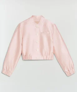 FABIENNE bomber jacket met lurex - pinkaboo
