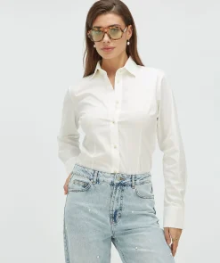 GAEL regular fit body blouse - off white