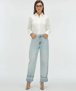 GAEL regular fit body blouse - off white