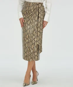 HANNAH high waisted rok met slangenprint - snake
