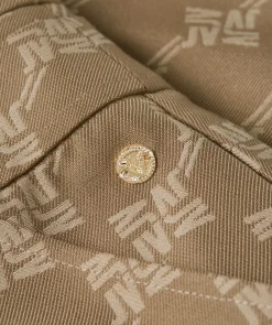 HAVA minirok met logoprint - mink