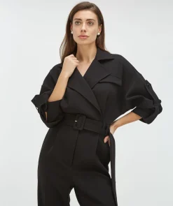 IVESSA regular fit jumpsuit - black