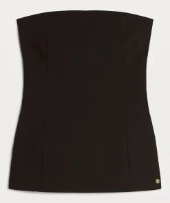 IVY fitted bustier top - black