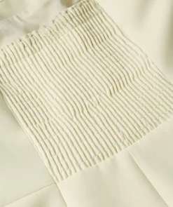 IVY fitted bustier top - light ecru