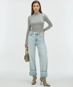 JACKY super skinny fit coltrui met logo - grey melange