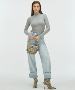 JACKY super skinny fit coltrui met logo - grey melange