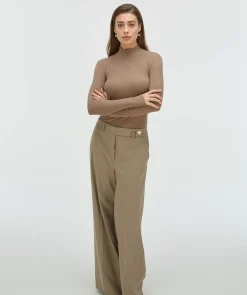 JACKY super skinny fit coltrui met logo - mink