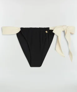 JAENY mid rise bikinibroekje - black creme white