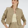 JAMIE cropped jacket - light mink