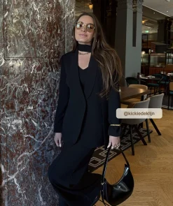 JANNE tas met logo - black