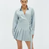 JEANINE regular fit jurk met shorts - sky blue