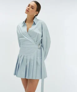 JEANINE regular fit jurk met shorts - sky blue