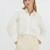 JENNIE regular fit blouse met ruches - off white