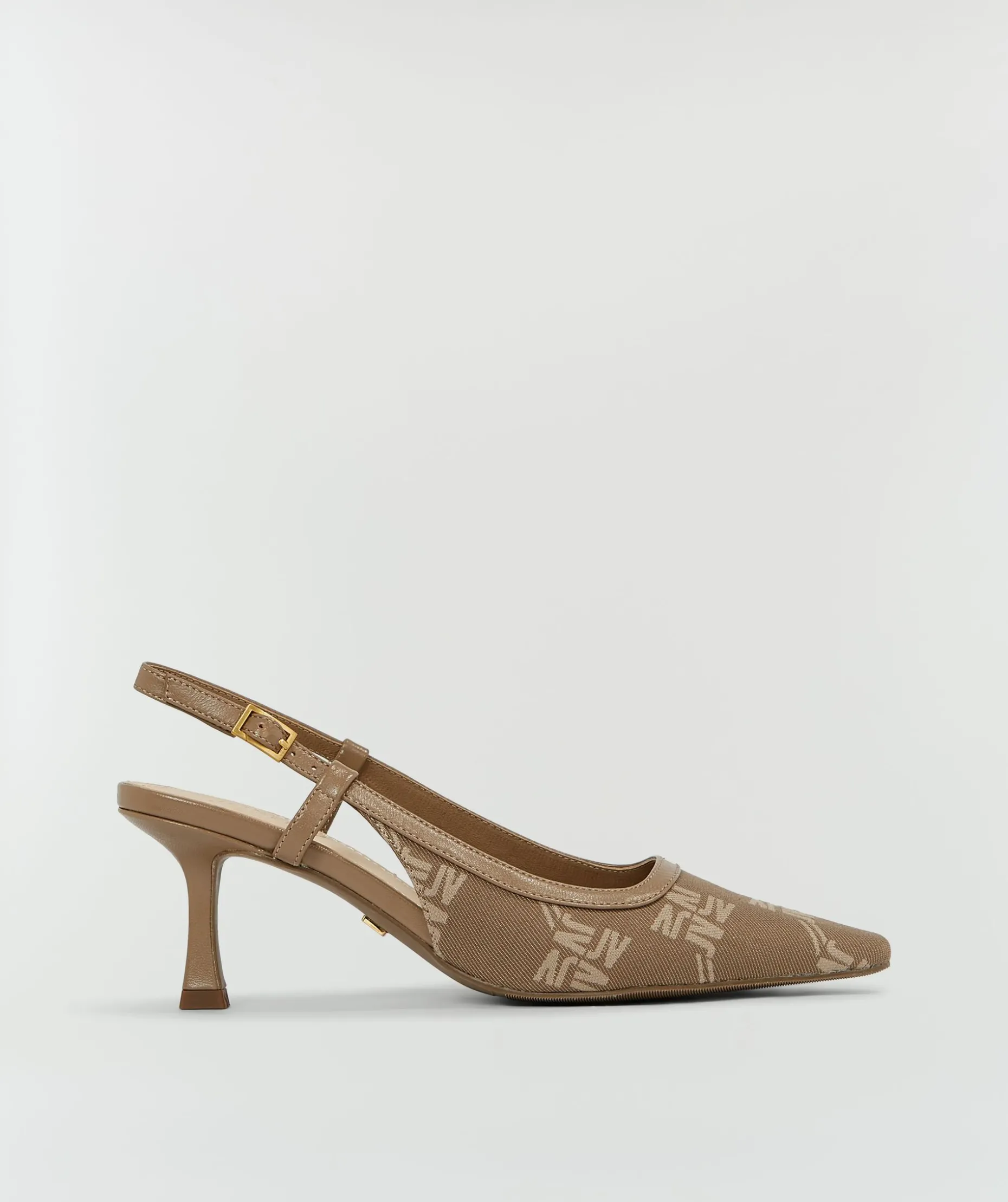 JINTHE slingbacks met logoprint - mink