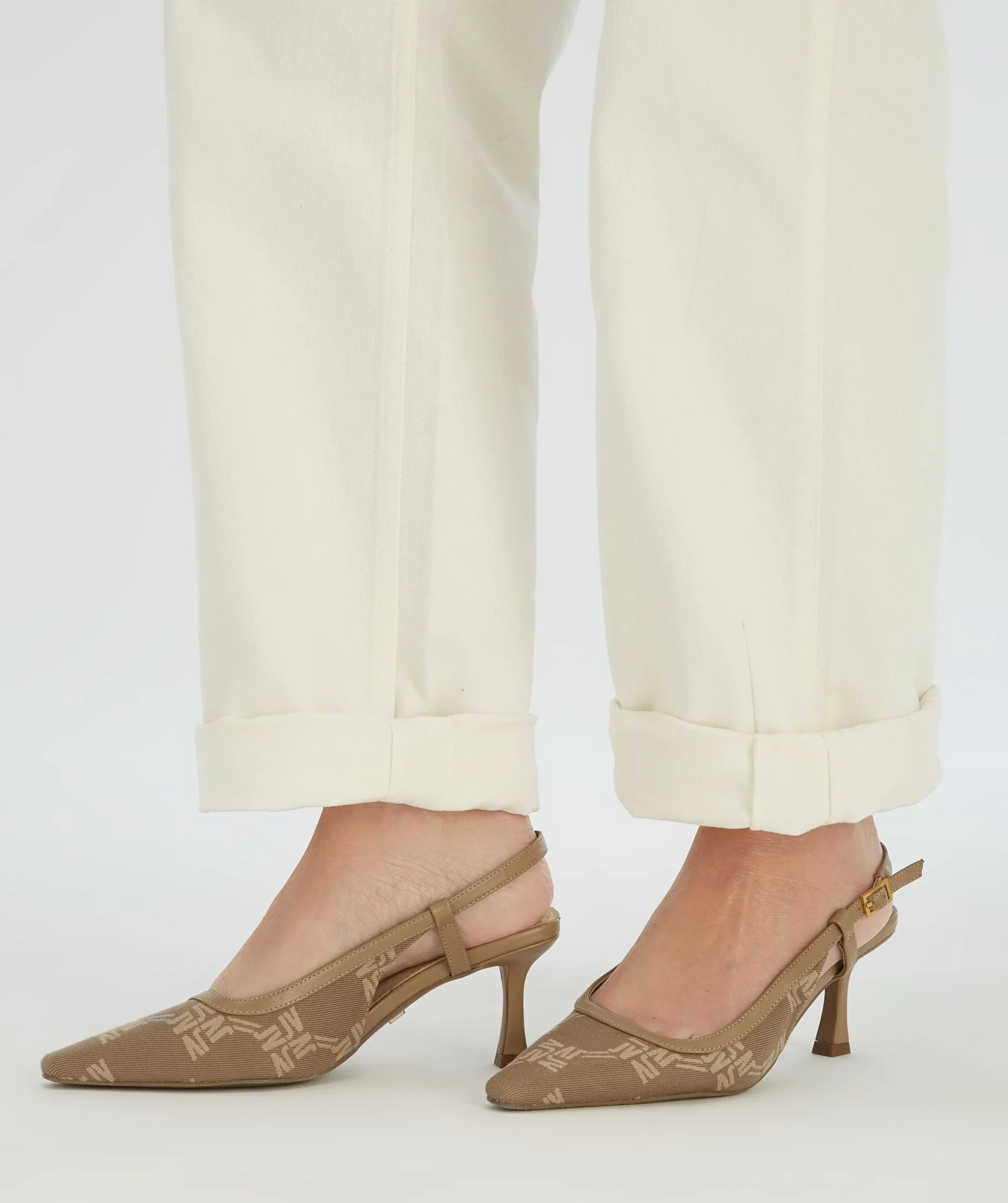 JINTHE slingbacks met logoprint - mink