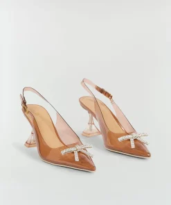 JOUANA slingbacks met strass - toffee
