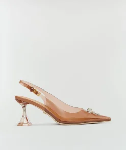 JOUANA slingbacks met strass - toffee