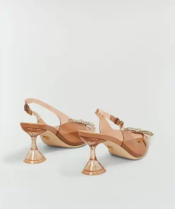 JOUANA slingbacks met strass - toffee