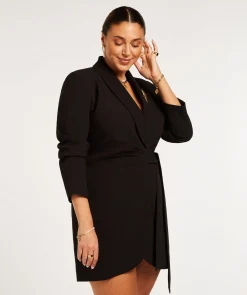 JV BONITA overslagjurk - black
