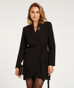 JV BONITA overslagjurk - black