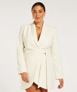 JV BONITA overslagjurk - creme white