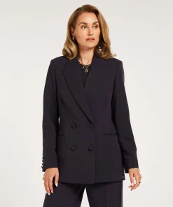 JV DILLEN straight fit blazer - dark blue