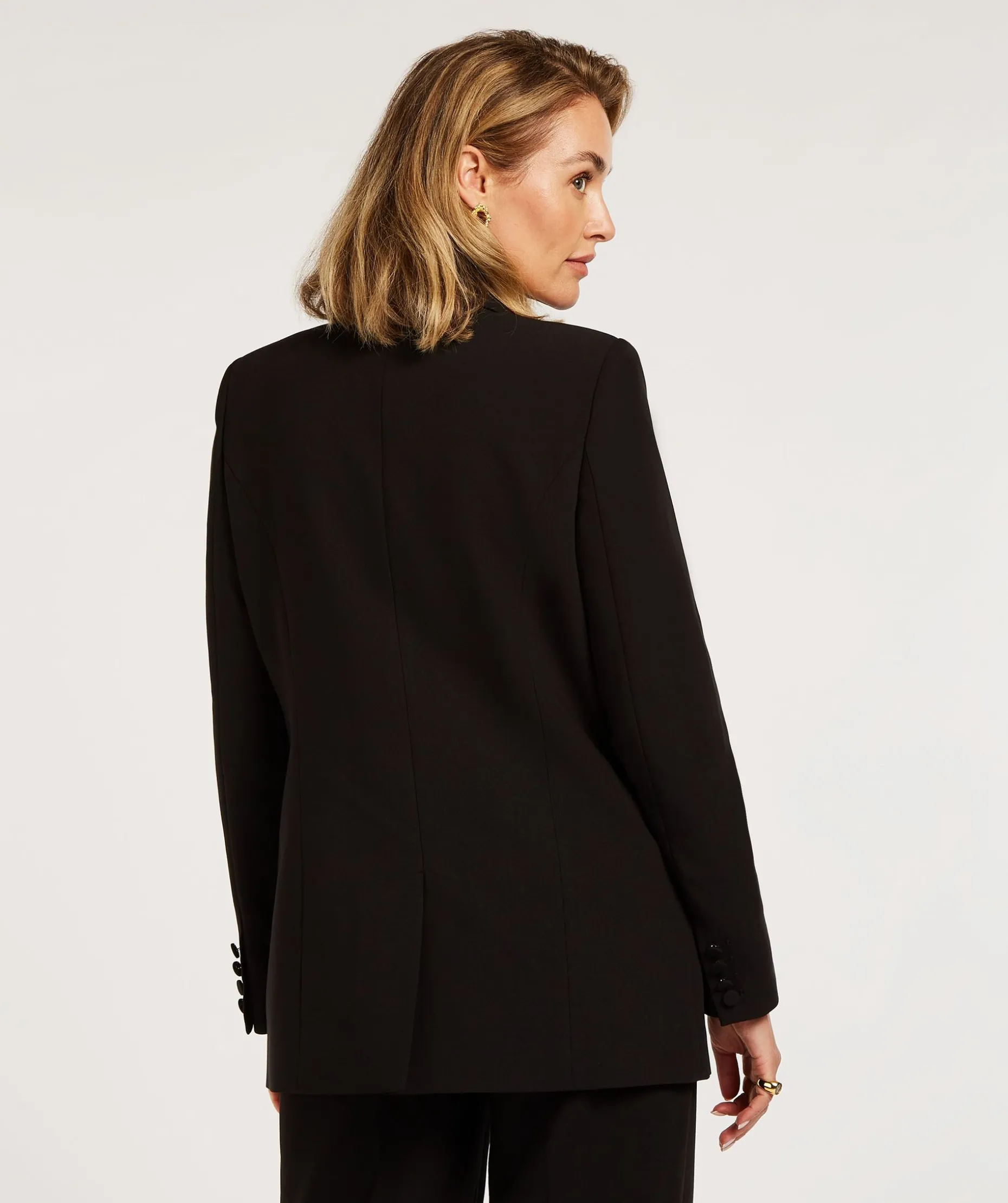 JV DILLEN straight fit blazer - black
