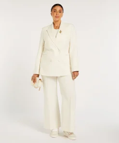 JV DILLEN straight fit blazer - creme white