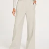 JV KATE high rise wide leg pantalon - light grey melange