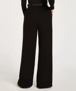 JV KATE high rise wide leg pantalon - black
