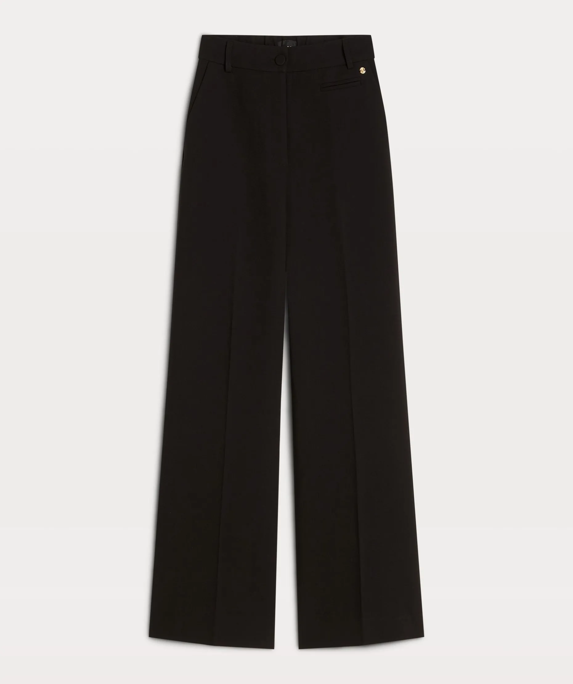 JV KATE high rise wide leg pantalon - black