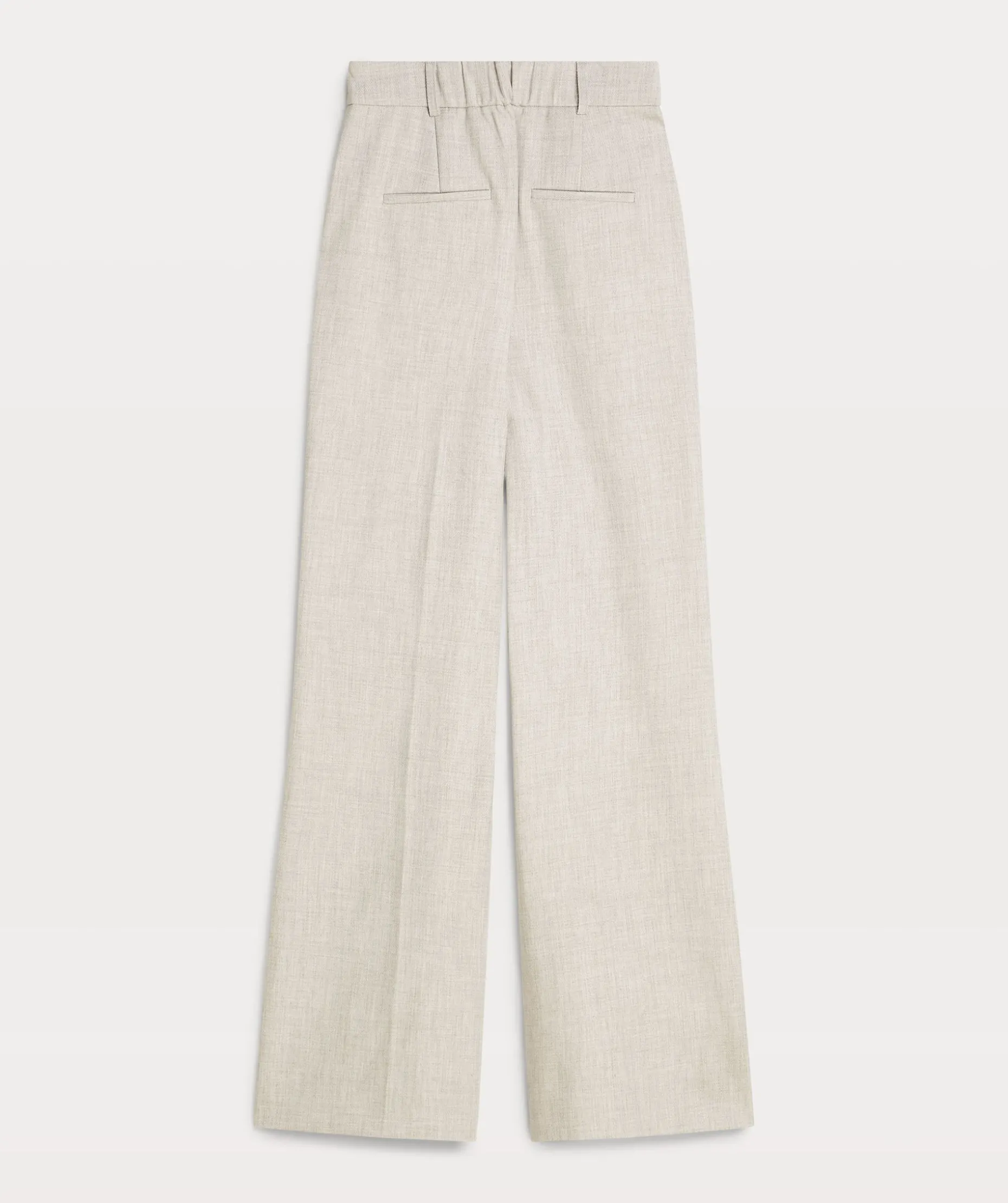 JV KATE high rise wide leg pantalon - light grey melange