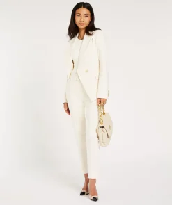 JV KRIS fitted pantalon - creme white