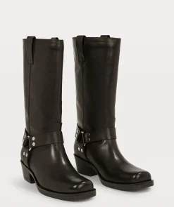JV LILIAN laarzen van leer - black