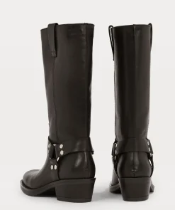 JV LILIAN laarzen van leer - black
