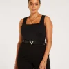 JV LINDE slim fit top - black
