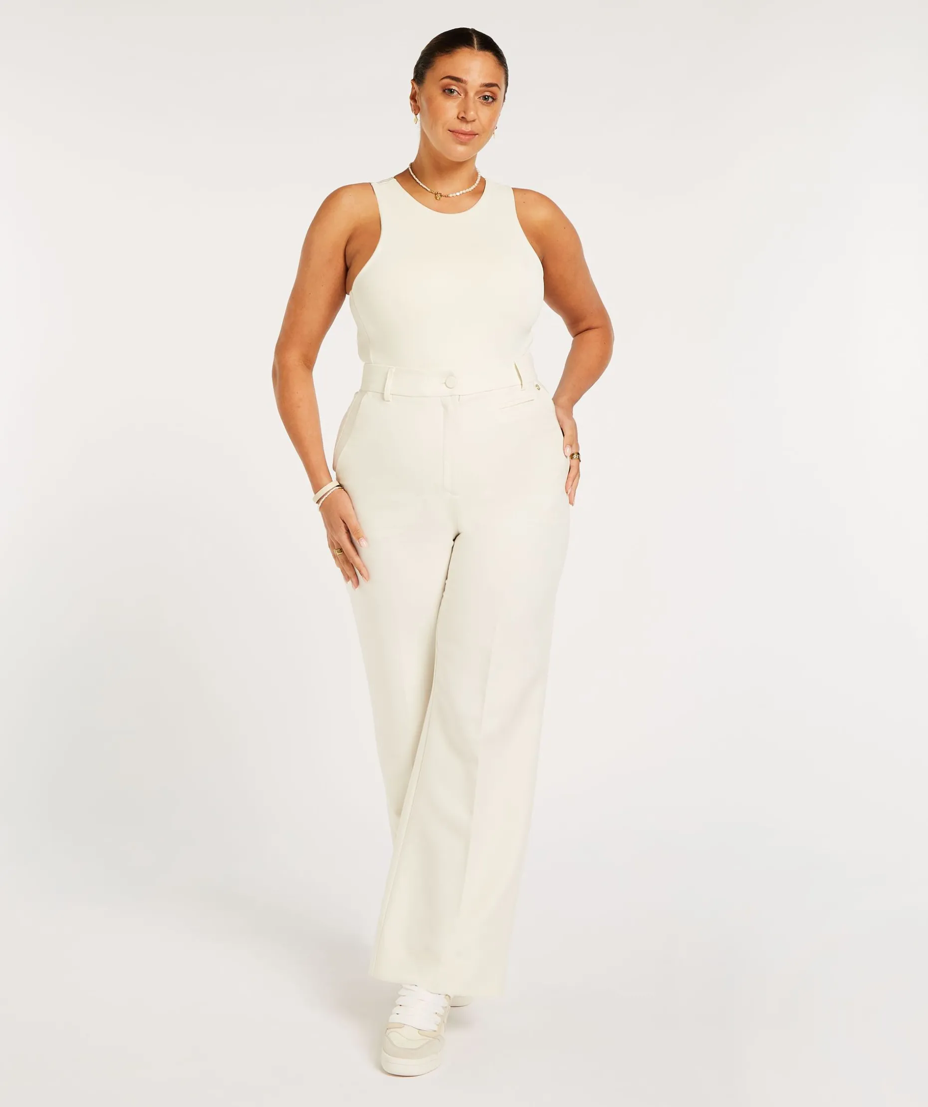 JV LOTTA super fitted body - creme white