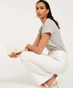 JV RAIZA Tas - cocoon white