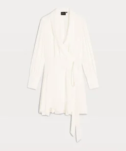 JV TAMAYA regular fit jurk met logo - off white