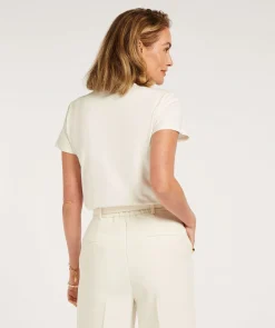 JV ZOE EMBROIDERY slim fit T-shirt - off white